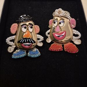Disney Mr. and Mrs. Potato Head- Large Stud Earrings!  BNWOT!